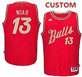 Men's Chicago Bulls Custom Revolution 30 Swingman 2015 Christmas Day Red Jersey,baseball caps,new era cap wholesale,wholesale hats